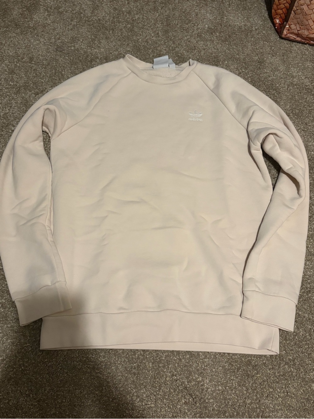 Adidas Oversized Crewneck Cream S